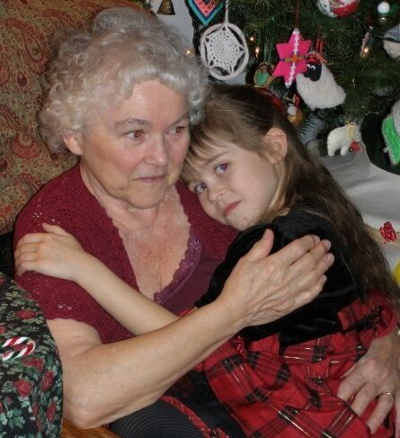 Granny and Eliya Christmas 2008